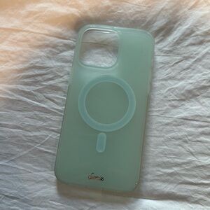 iPhone 15 pro max - green/clear sonix case
